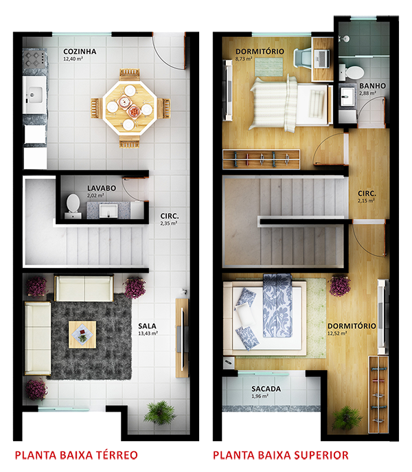 Planta Humanizada Residencial VILLE GARTEN